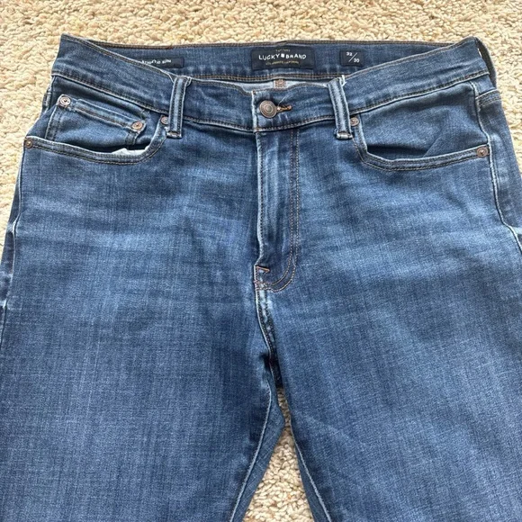 Men’s Lucky Brand 410 athletic slim straight with stretch 32x30 - Picture 2 of 5